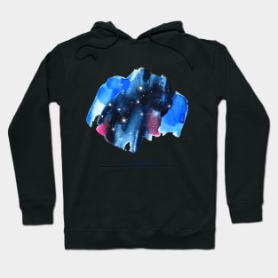 Virgo Zodiac Sign - Watercolor Star Constellation Hoodie